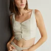 Jazz Linen Vest Top
