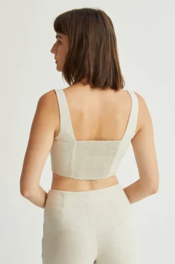 Jazz Linen Vest Top