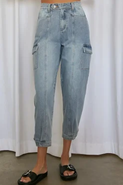 Jenna Denim Cargo Pants