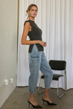 Jenna Denim Cargo Pants