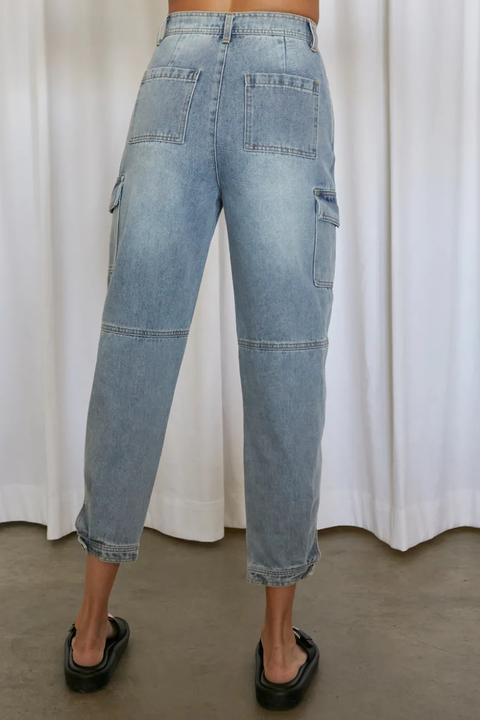Jenna Denim Cargo Pants