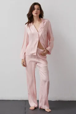Jexie Silky Satin Pants