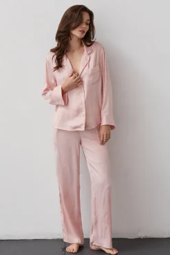 Jexie Silky Satin Pants