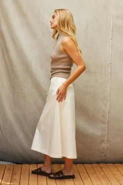 Jimena Flare Midi Skirt