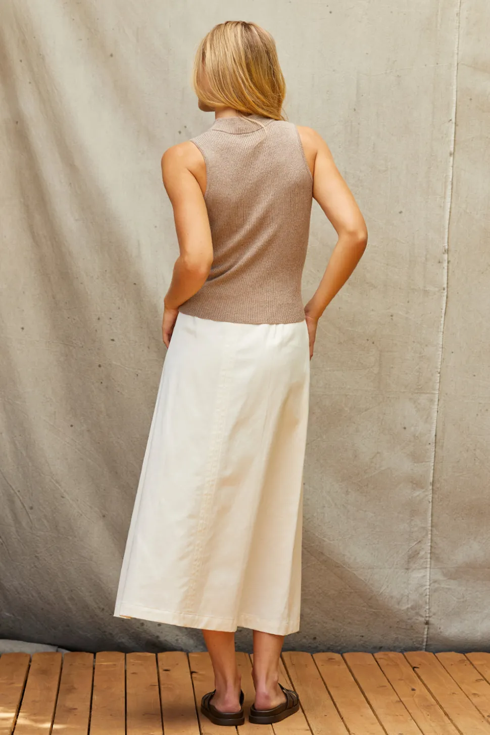 Jimena Flare Midi Skirt