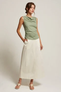 Jimena Flare Midi Skirt