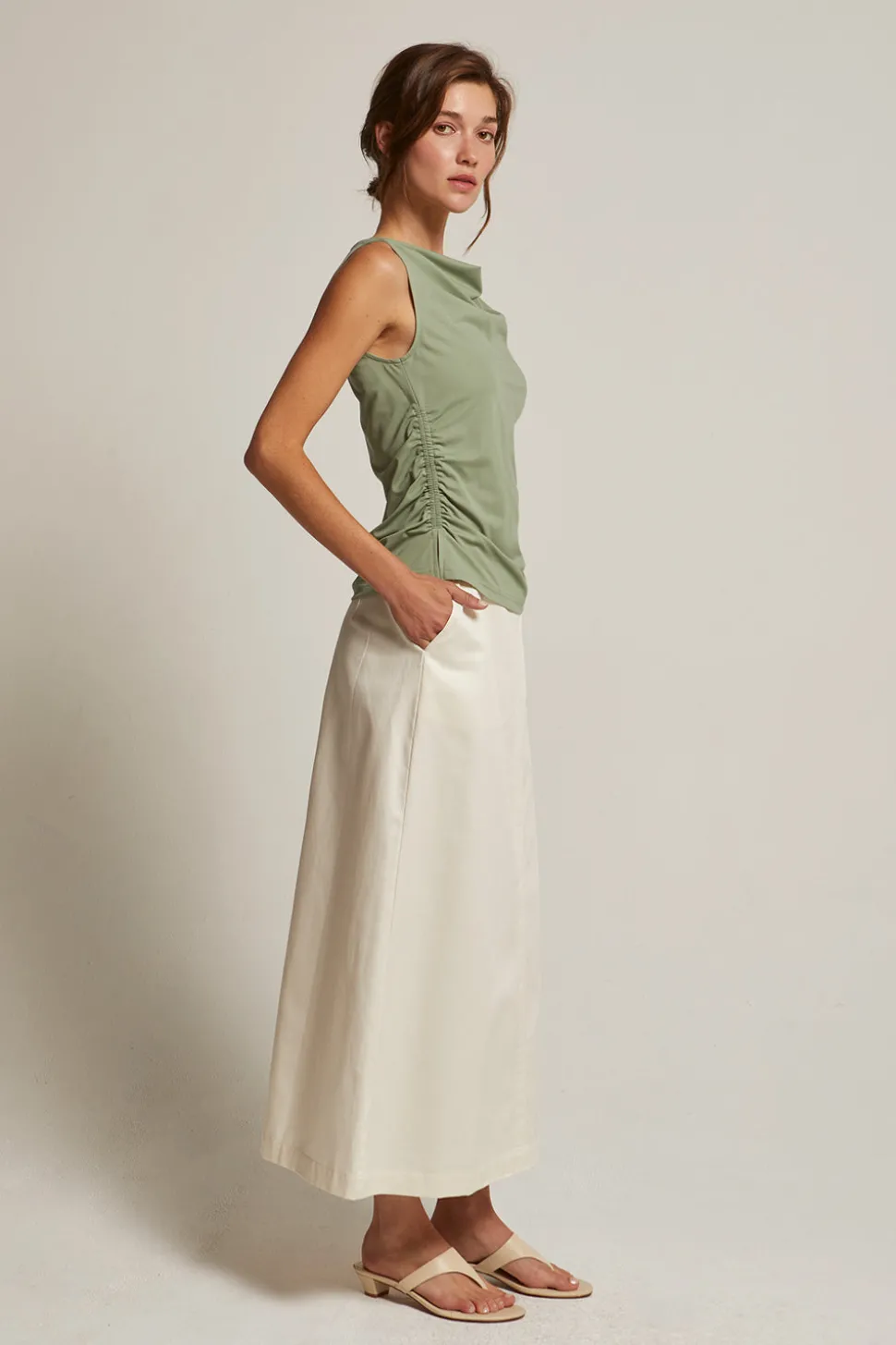 Jimena Flare Midi Skirt