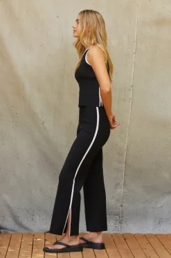 Jimi Contrast Knit Two Piece Set
