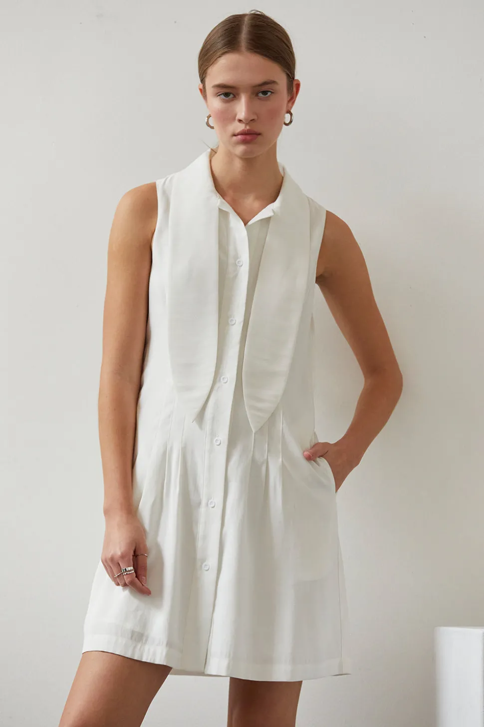 Joelene Neck Tie Dress
