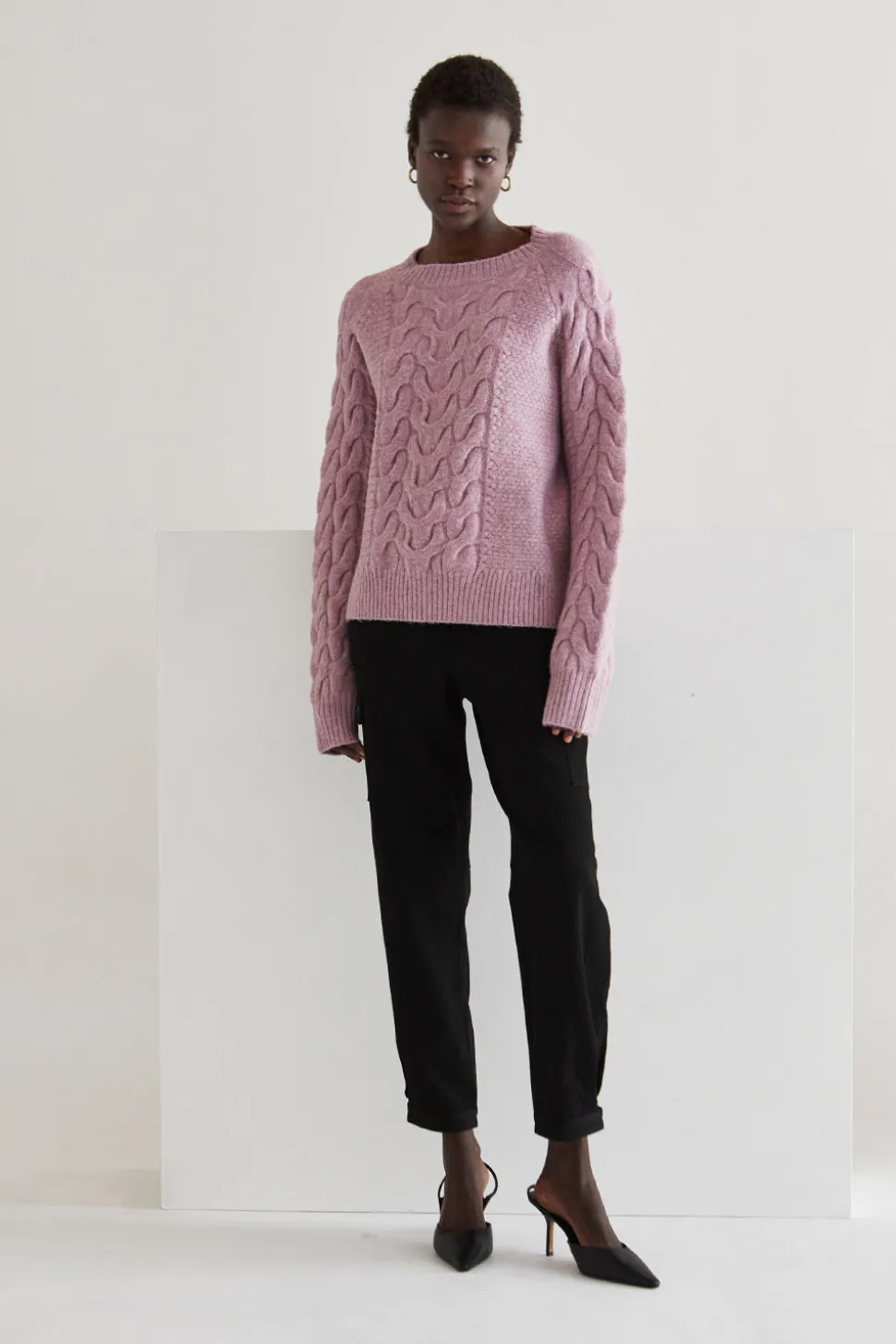 Joie Cable Knit Sweater - Lavender