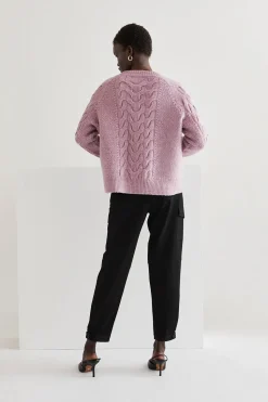 Joie Cable Knit Sweater - Lavender