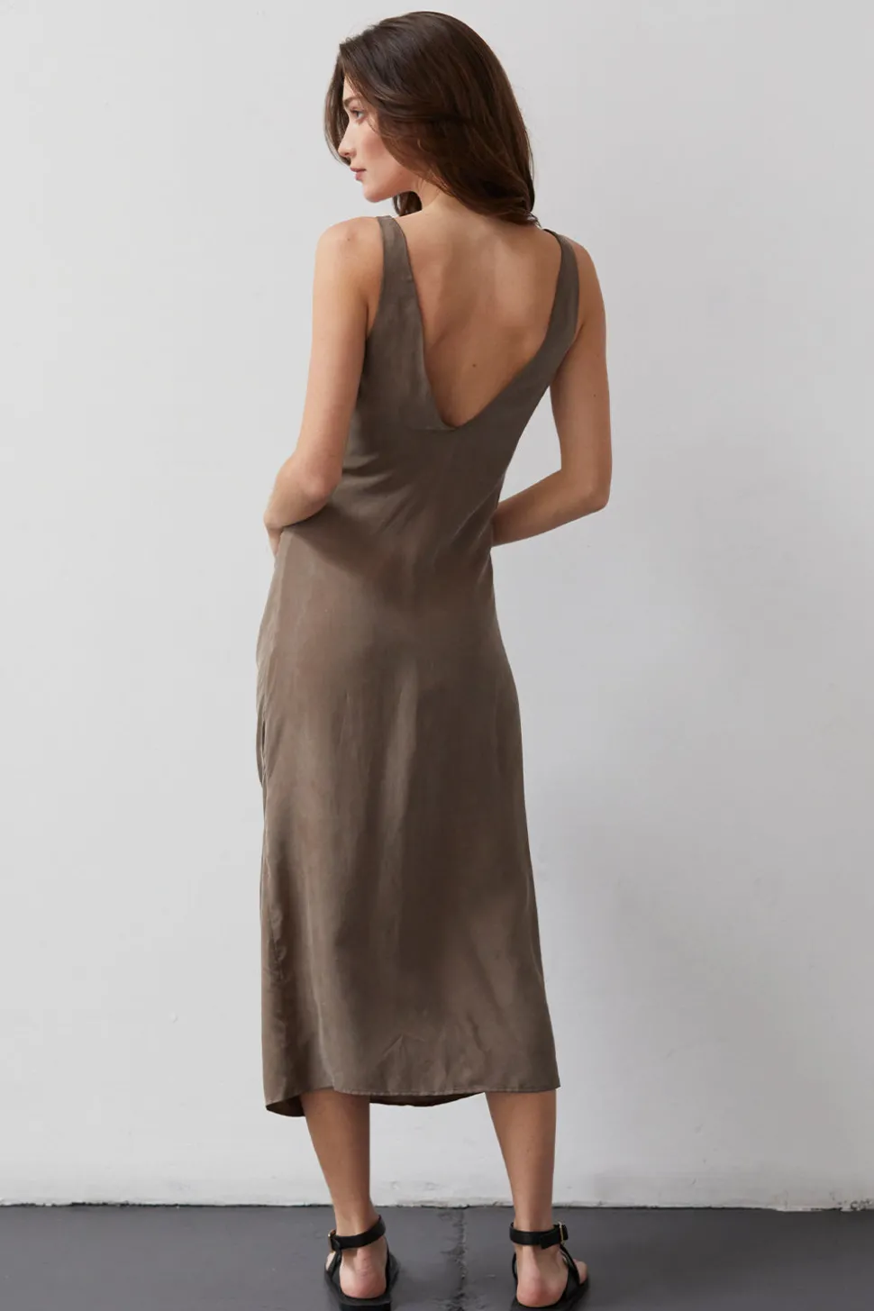 Jossalyn Cupro Midi Dress