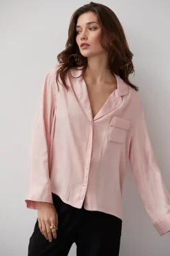 Jules Silky Satin Blouse