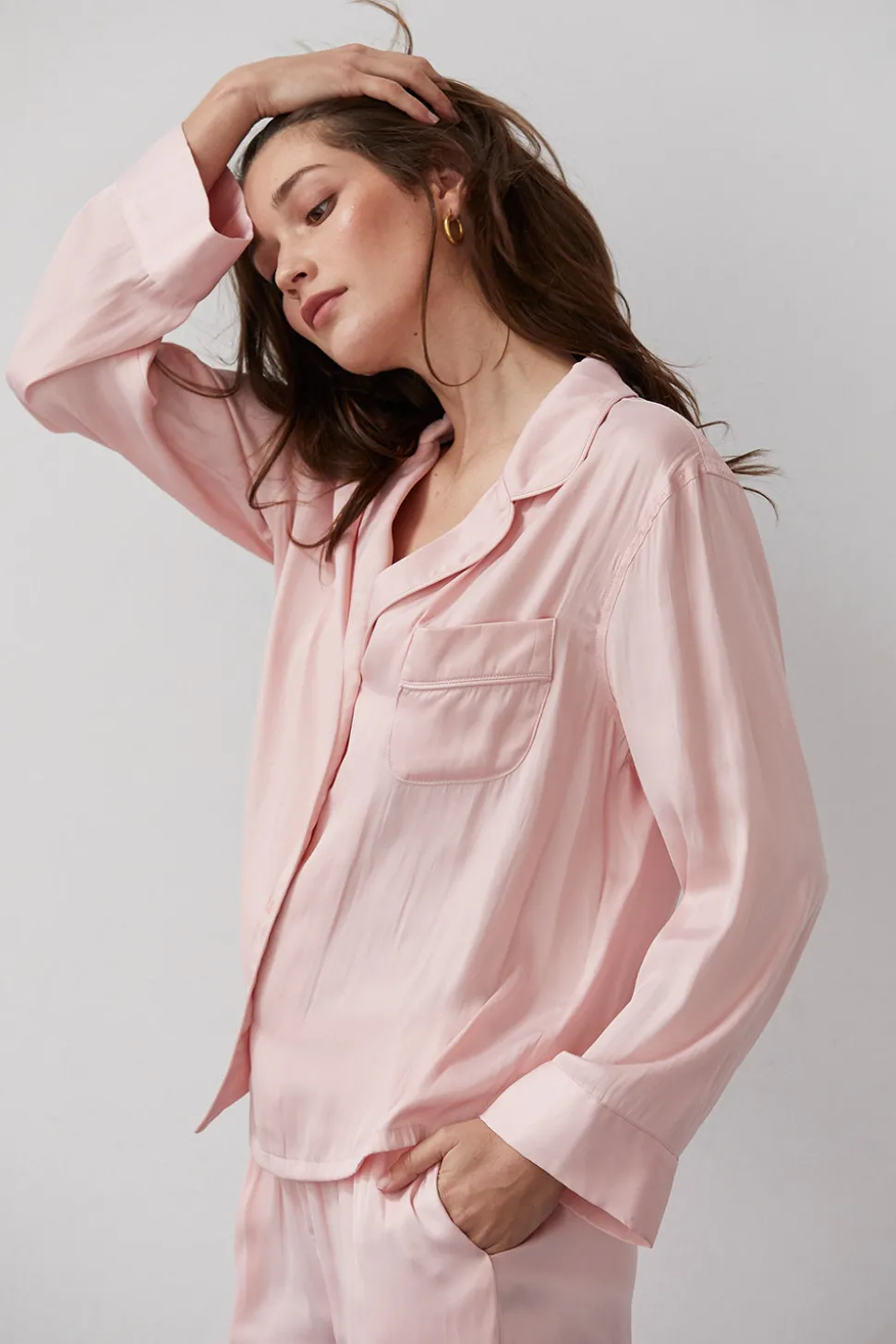 Jules Silky Satin Blouse