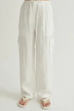 Julez Linen Cargo Trousers