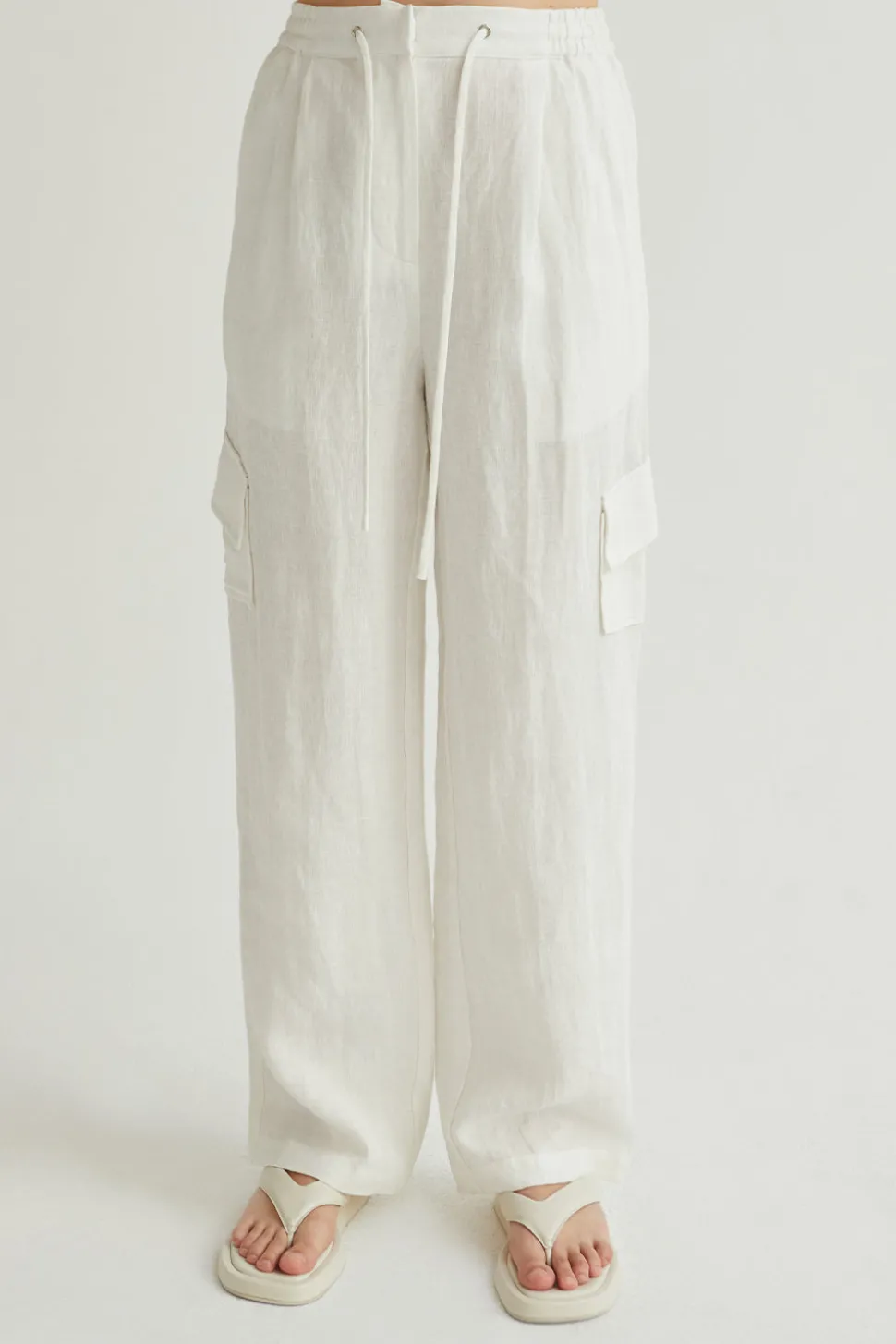 Julez Linen Cargo Trousers
