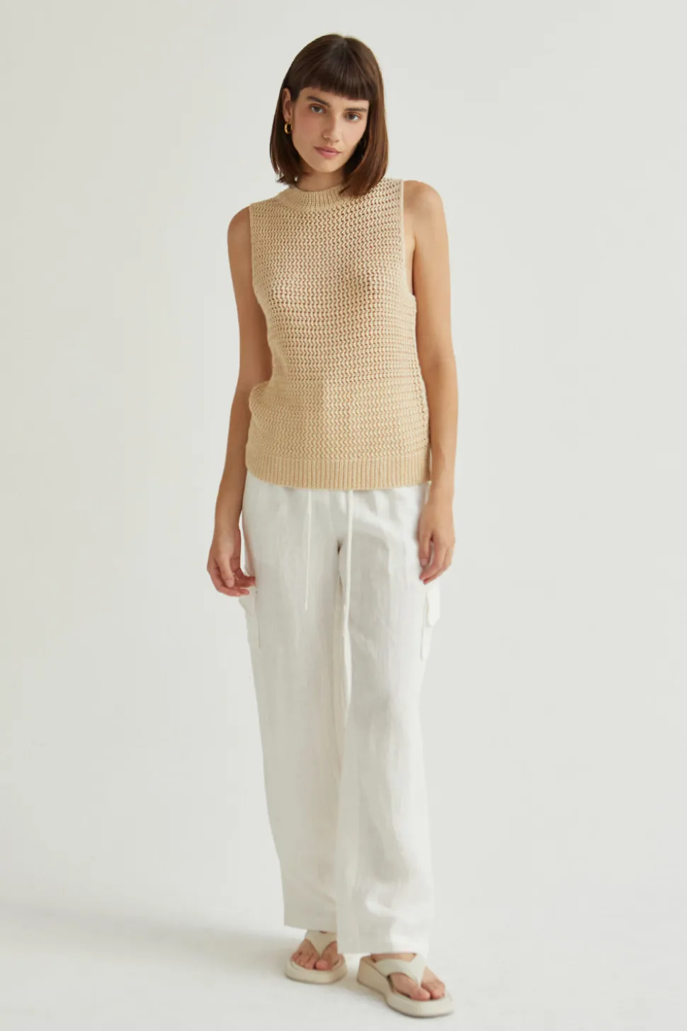 Julez Linen Cargo Trousers