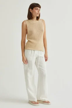 Julez Linen Cargo Trousers