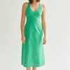 Julia Tie-Back Midi Dress