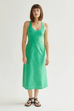 Julia Tie-Back Midi Dress