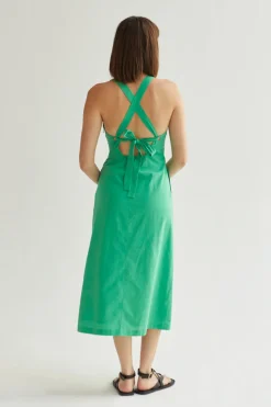 Julia Tie-Back Midi Dress