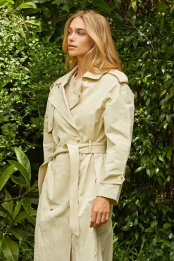 Kaden Crushed Trench Coat