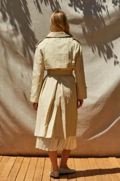 Kaden Crushed Trench Coat