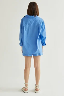 Kaia Cotton Oversized Shirt Set