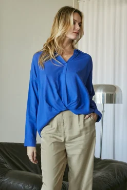 Kammy Linen-blend Blouse