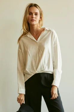 Kammy Linen-blend Blouse