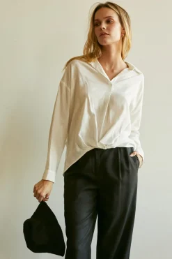 Kammy Linen-blend Blouse
