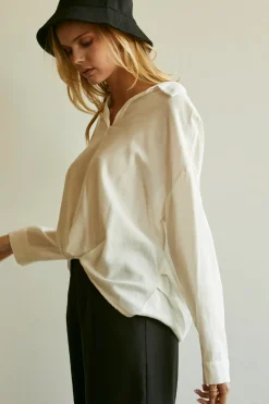 Kammy Linen-blend Blouse