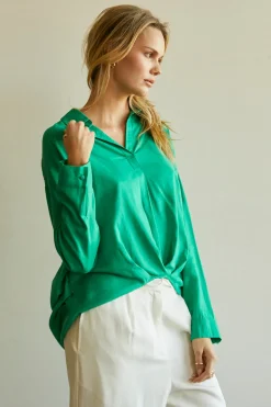 Kammy Linen-blend Blouse
