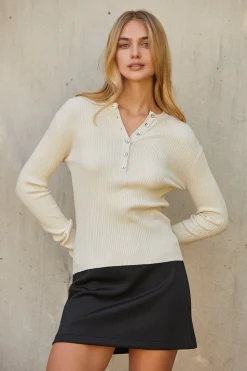 Kaylee Henley Knit Top