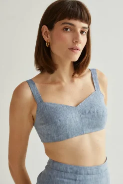 Kendall Linen Bralette