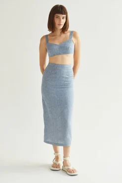 Kendall Linen Bralette