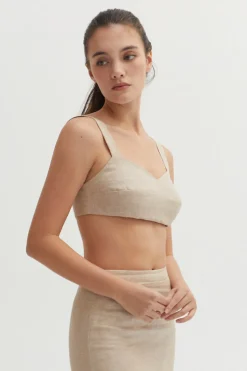 Kendall Linen Bralette