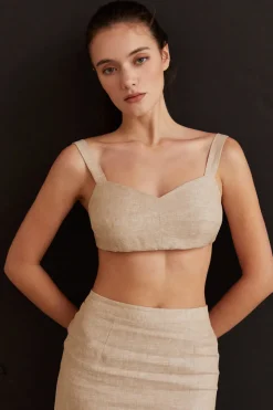 Kendall Linen Bralette