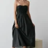 Lace Corset Midi Dress