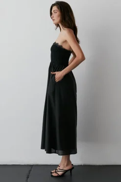 Lace Corset Midi Dress