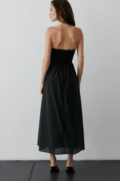 Lace Corset Midi Dress