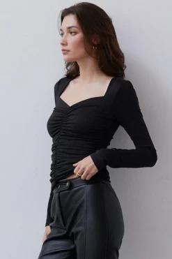 Leilani Ruched Knit Top