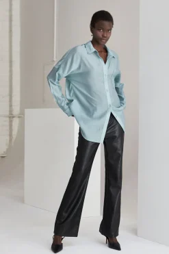 Lillian Sheer Button Up Shirt