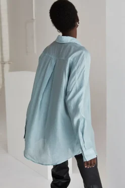 Lillian Sheer Button Up Shirt