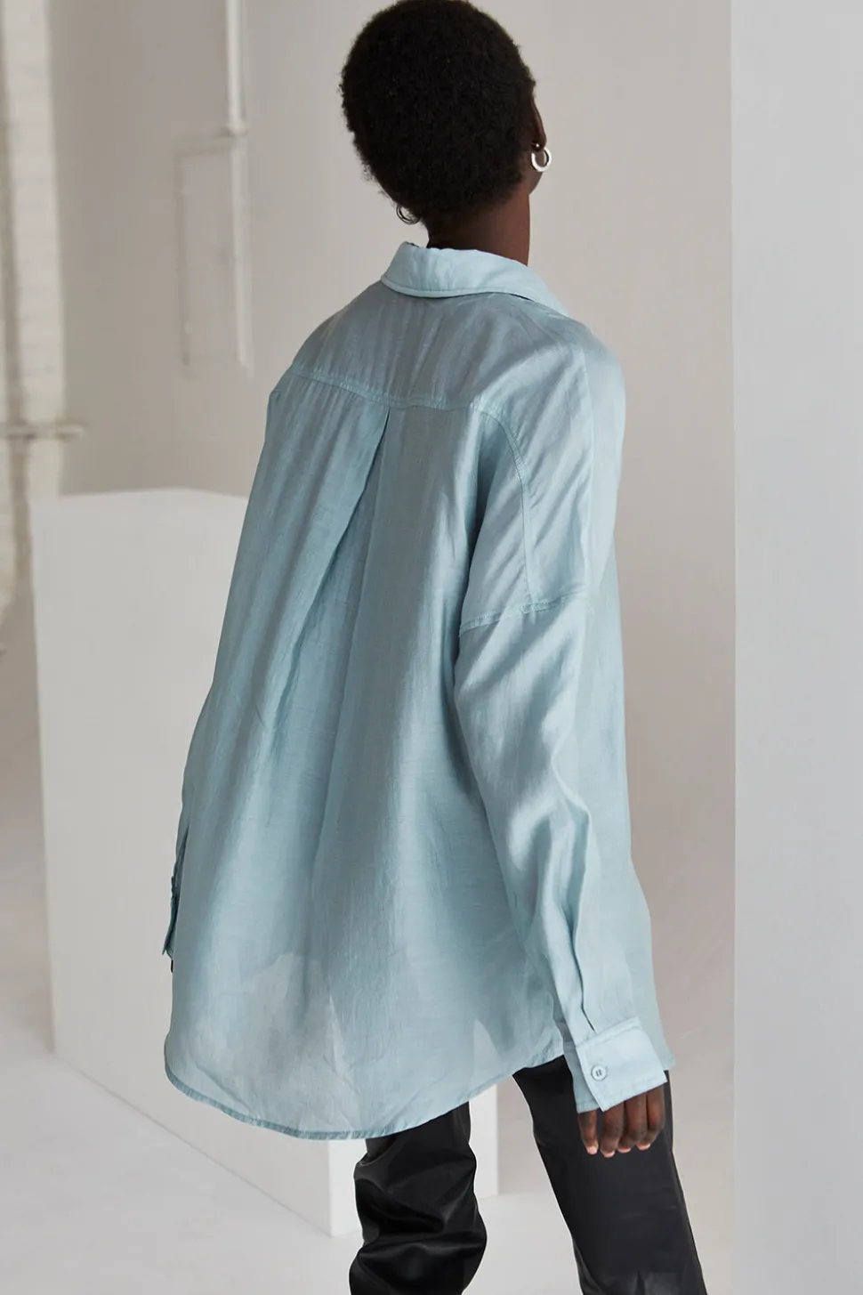 Lillian Sheer Button Up Shirt