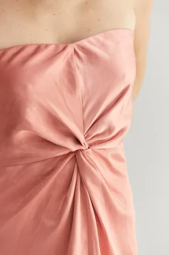 Lina Satin Midi Dress