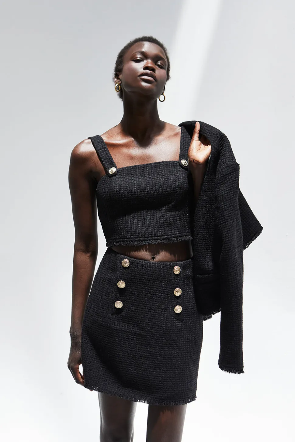 Lisa Tweed Mini Skirt