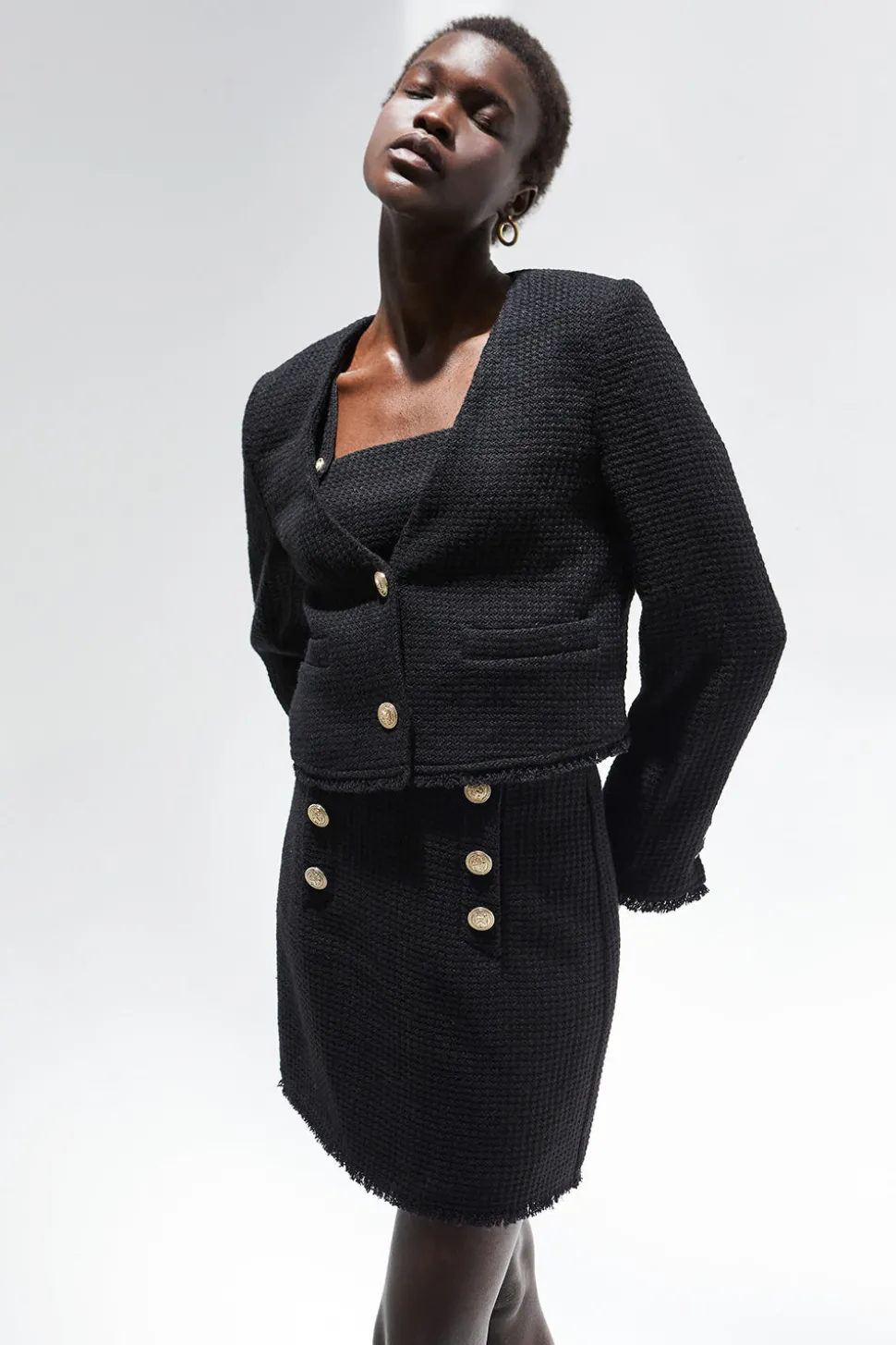 Lisa Tweed Mini Skirt