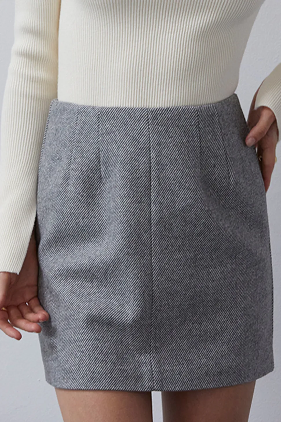 Lyla Brushed Tweed Mini Skirt