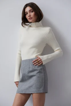 Lyla Brushed Tweed Mini Skirt